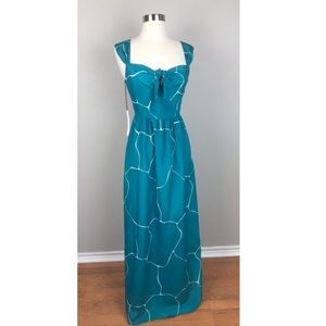 NWT Susana Monaco Printed Bow Maxi Dress